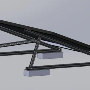 Комплект кріплень на дах для баластної системи з оцинкованого профілю