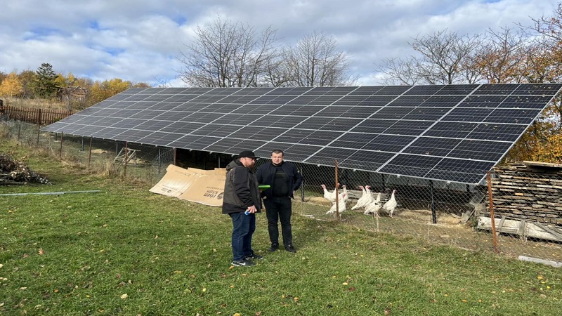 СЕС в с. Луквиця, Івано-Франківська обл.