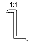 Притиск кінцевий, прижим алюмінієвий під сонячні панелі