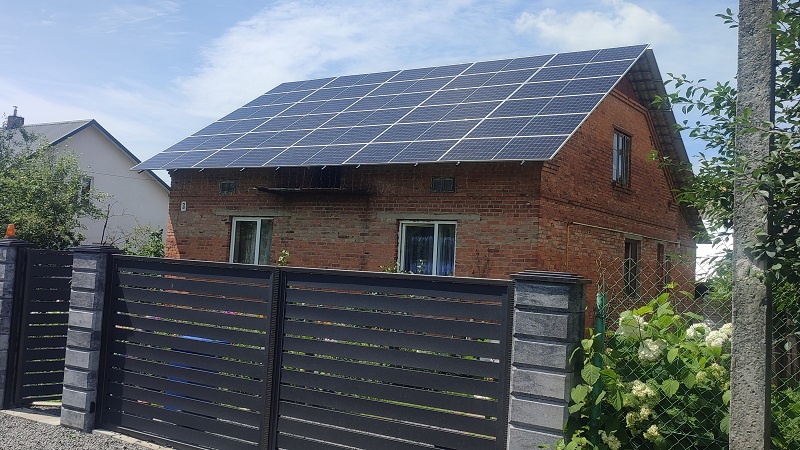 СЕС в с. Оброшине, Львівська обл.